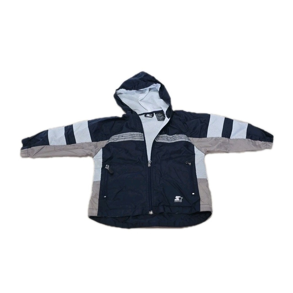Starter Windbreaker Hooded Full Zip Juniors Boys Size 5